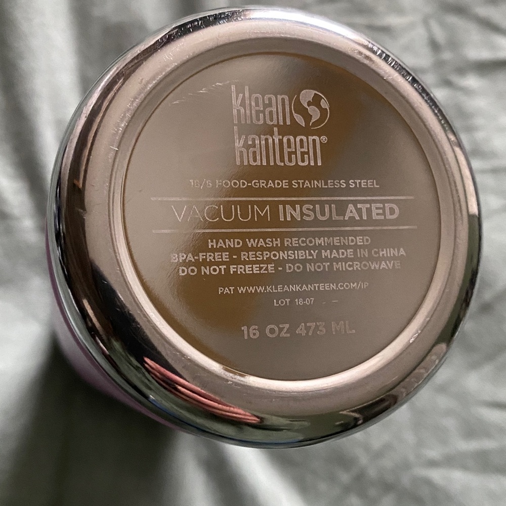 Klean Kanteen Insulated Pink and Purple Bottle - Picture 3 of 6